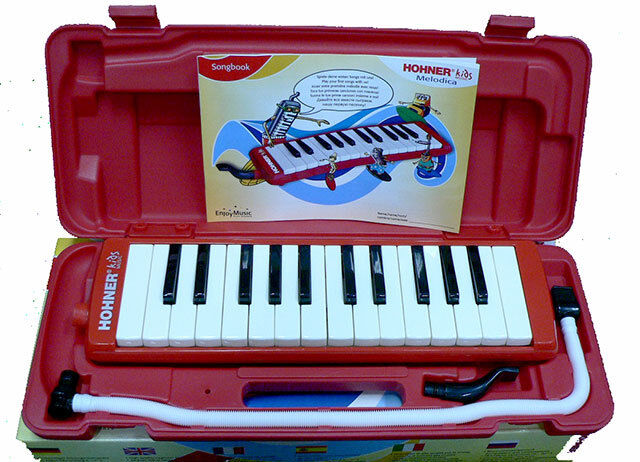 Hohner 26-Key Melodica for Kids in Red with Mouthpiece, Tube, and Songbook — view 2