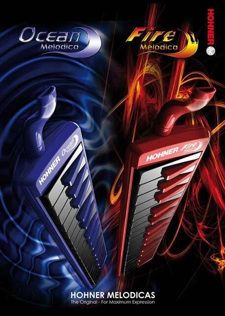 Hohner 32-Key Fire Melodica with Hardcase — view 2