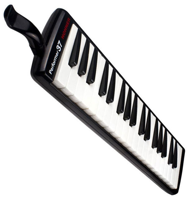 Hohner Performer 37-Key Melodica Black with Deluxe Zipper Case, F Below Middle C to F Range, Includes Extension Hose and Mouthpiece
