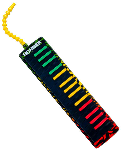 Hohner Airboard 32-Key Melodica Rasta Design with Padded Bag