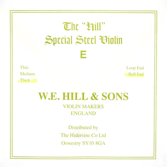 W.E. Hill & Sons The Hill Special Steel Thick Ball End Violin E String
