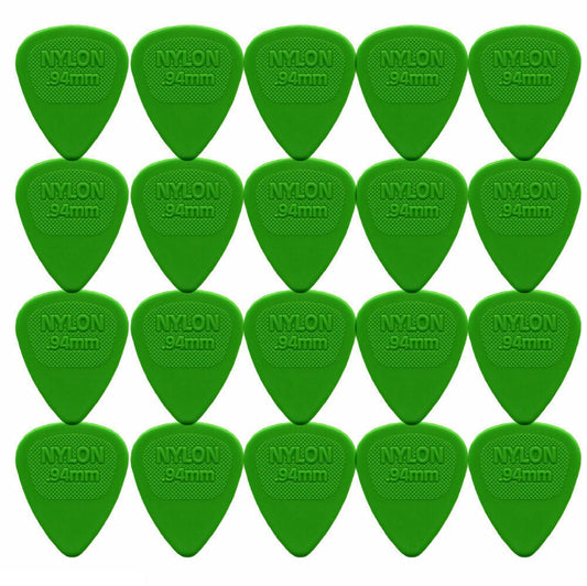 20 x Jim Dunlop Midi Standard .94MM Gauge Guitar Picks 443R Green