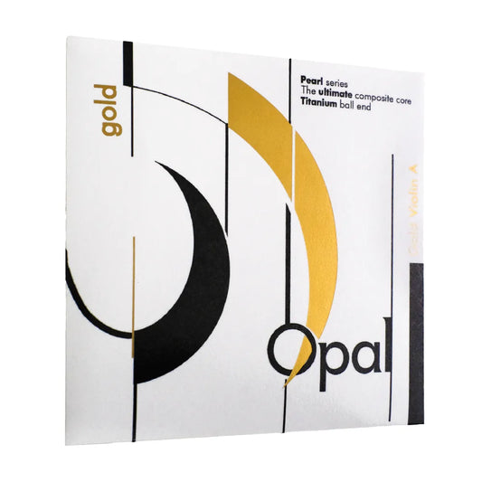 OPAL GOLD Professional Violin A String Nylon/Aluminium 5.2kg Tension Red & Gold Twisted
