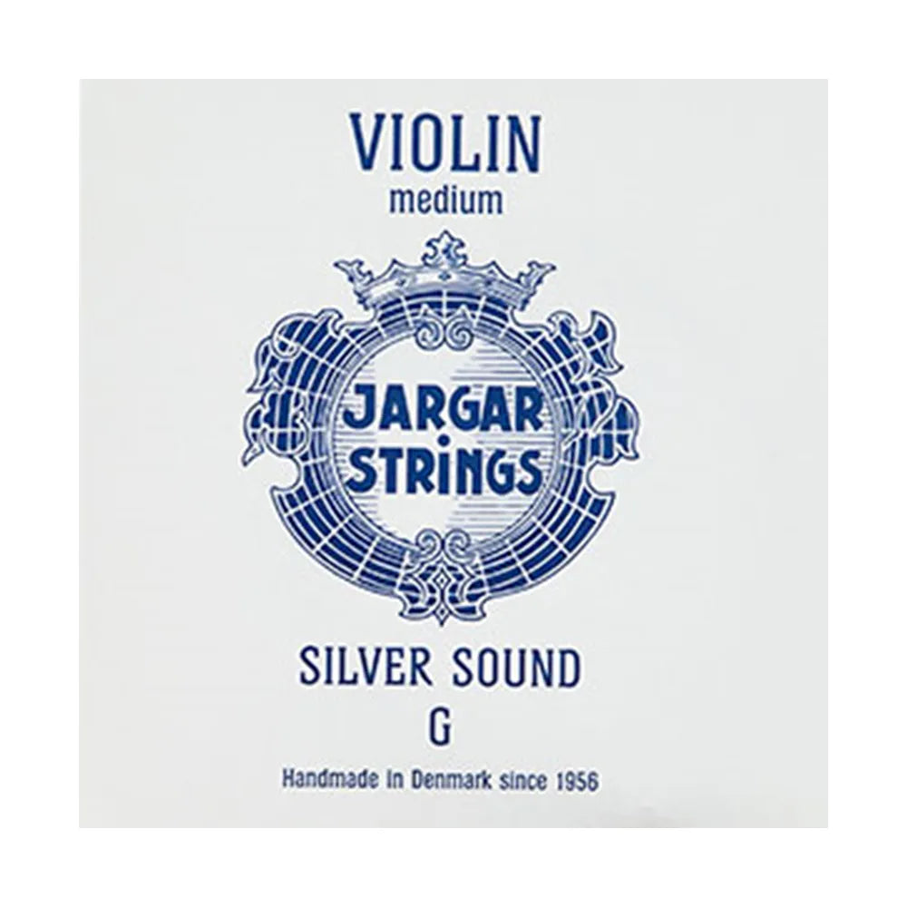 Jargar G Medium Pure Silver Violin Strings - Blue Pack