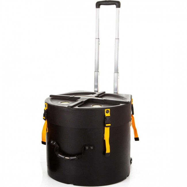 Hardcase HNMS14HTDX Deluxe Marching Snare Drum Case 14 x 12inch High Tension w/ Wheels