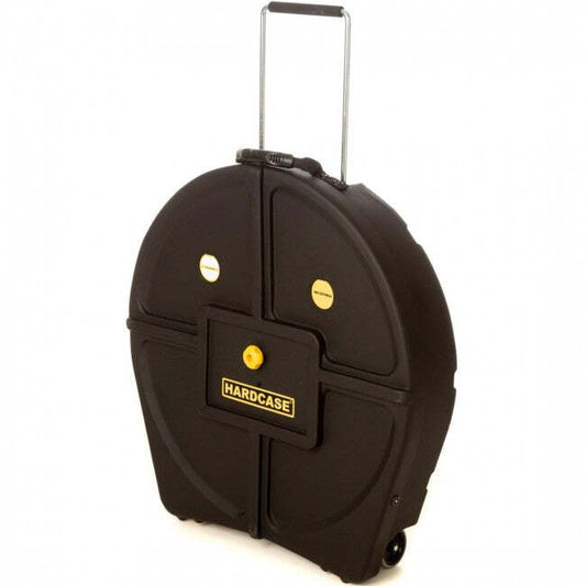 Hardcase HNP12CYM24-Y Cymbal Case Yellow 24inch (Holds 12 Cymbals) w/ Wheels