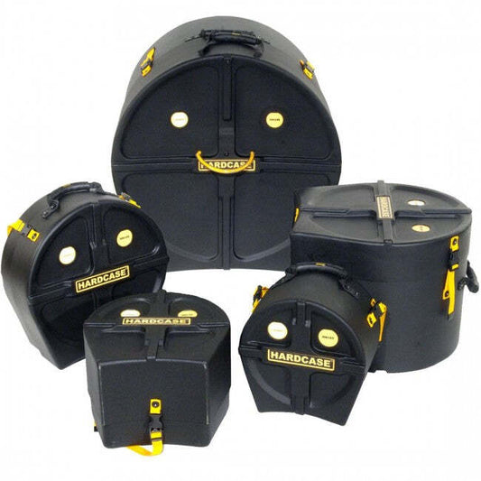 Hardcase HROCKFUS2 Drum Case Set Rock Fusion Kit Black (10T 12T 14F 22B 14S)
