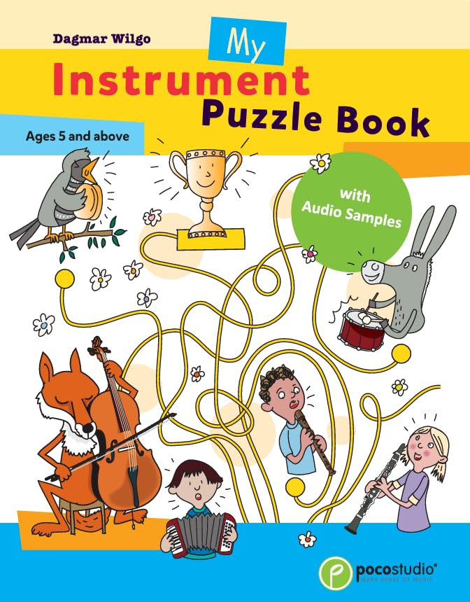 My Instrument Puzzle Book by Poco Studio, 48 Pages