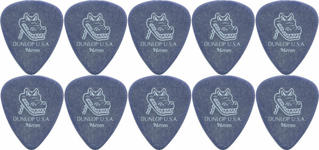 10 x Dunlop Gator 0.96mm Green Guitar Picks / Plectrums Free Post