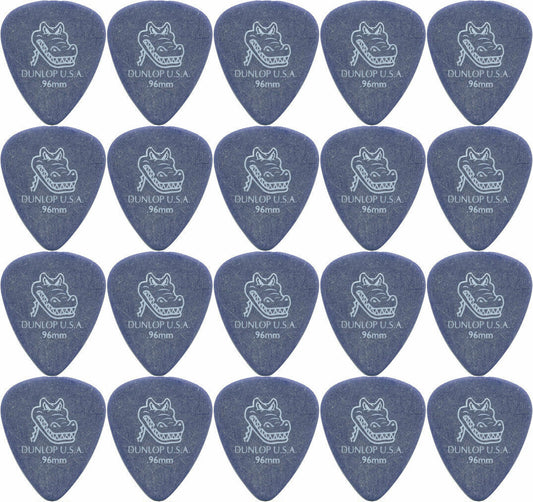 20 x Dunlop Gator Grip Purple 0.96mm Guitar Picks USA Bulk Pack