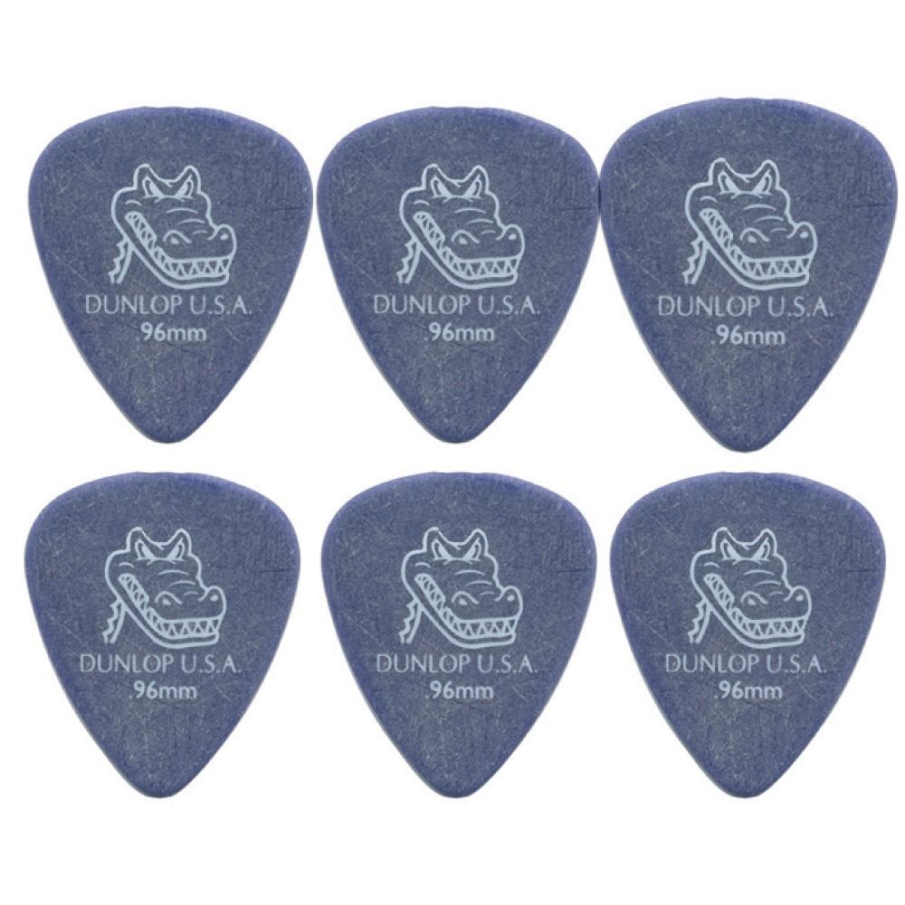6 x Dunlop Gator Grip 0.96MM Gauge Guitar Picks Violet