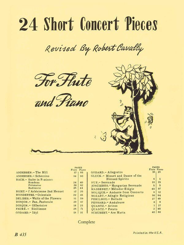 24 Short Concert Pieces for Flute/Piano by Ed Cavally