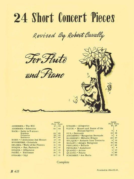 24 Short Concert Pieces for Flute/Piano by Ed Cavally