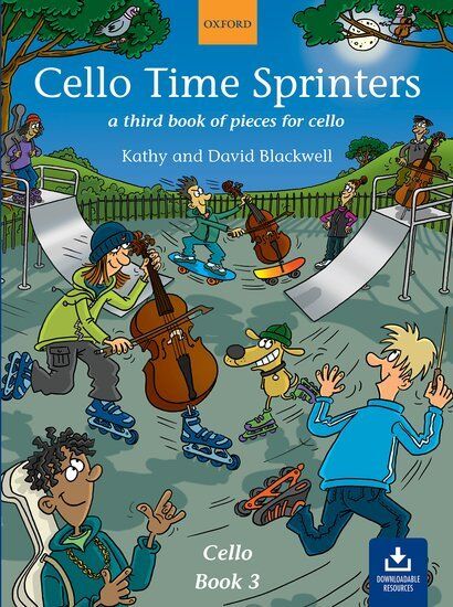 Cello Time Sprinters Book by David & Kathy Blackwell, 32 Pages, Cello Solo, Oxford University Press, Strings Category