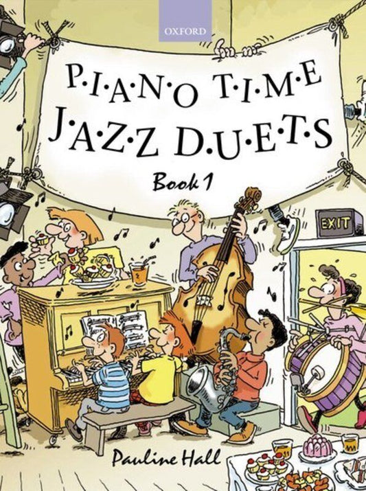 Piano Time Jazz Duets Book 1 by Pauline Hall, 32 Pages, Piano Duet, Oxford University Press