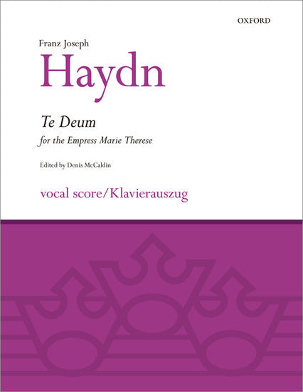 Te Deum for Empress Marie Therese Vocal Score
