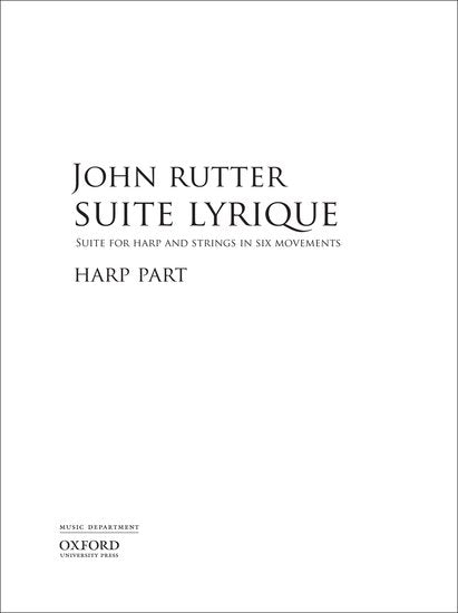 Suite Lyrique Harp Part - Folk Instrument Sheet Music for Solo Harp and Strings
