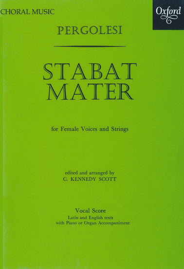 Stabat Mater Vocal Sheet Music Score