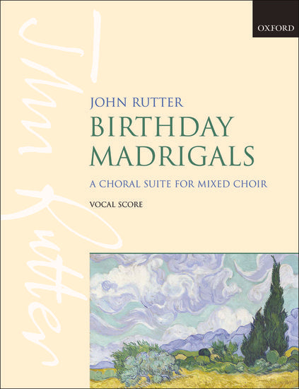Birthday Madrigals Vocal Score for SATB with Optional Double Bass and Piano