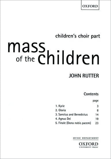 Rutter: Mass of the Children — Children's Part, Vocal Score (Oxford University Press)