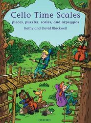Cello Time Scales by David Blackwell & Kathy Blackwell, 32 Pages, Cello Solo, Oxford University Press, ABRSM Grades 1 & 2