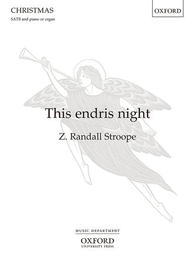 This Endris Night SATB Choral Sheet Music for Piano