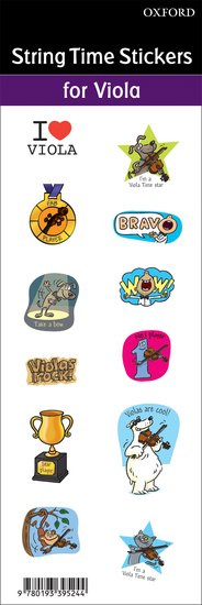 Viola Time Stickers - String Time Stickers - Oxford 9780193395244