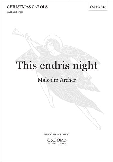 The Endris Night SATB/Org Choral Sheet Music