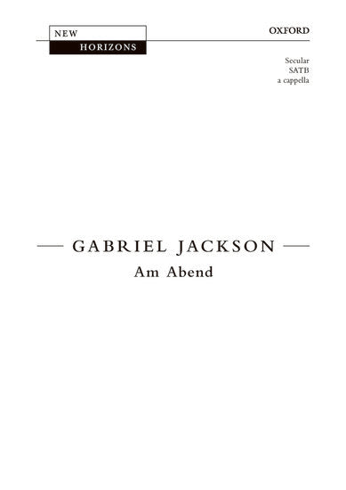 Am Abend SATB Choral Sheet Music