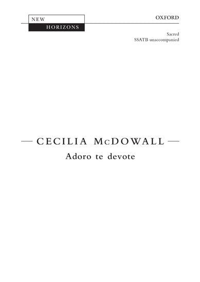 Adoro te Devote SATB Choral Sheet Music