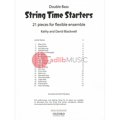 String Time Starters - Double Bass Part Only by Blackwell OUP 9780193411616 — view 2