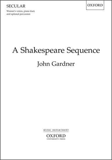 A Shakespeare Sequence for SSAA, Piano, and Percussion Choral Sheet Music