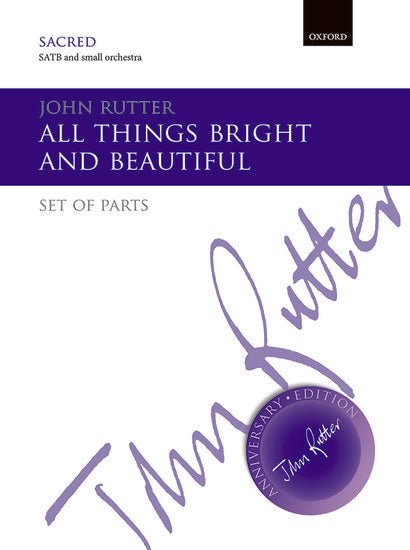 All Things Bright and Beautiful Full Orchestra Parts by John Rutter