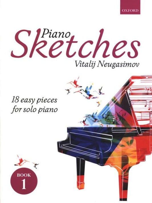 Neugasimov Piano Sketches Book 1 for Easy Piano, Grades 2-3, 32 Pages, Oxford University Press