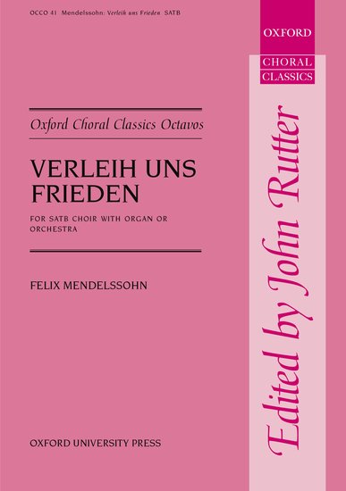 Verleih Uns Frieden SATB/Organ Choral Sheet Music