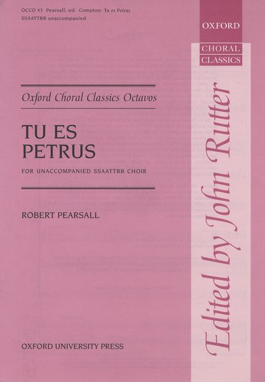 TU ES PETRUS SSAATTBB Choral Sheet Music