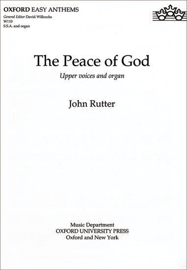 Peace of God SSA/Org Choral Sheet Music