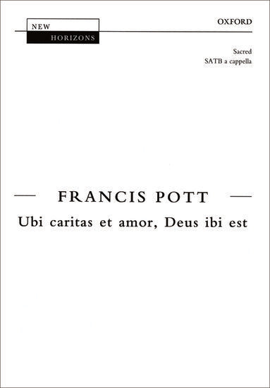 Ubi Caritas Et Amor Deus Ibi Est SATB Unaccompanied Choral Sheet Music