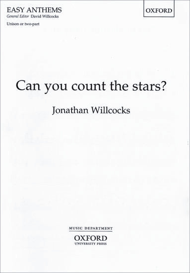Can You Count the Stars Unison or 2 Pt Choral Sheet Music