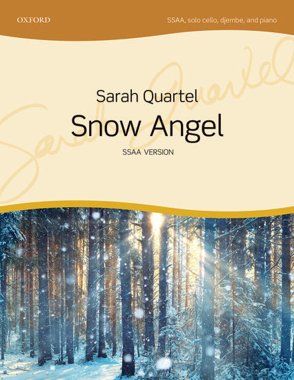 Snow Angel SSAA Choral Sheet Music Vocal Score