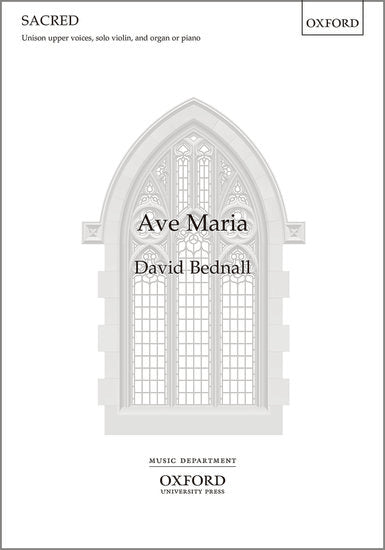 Ave Maria for Upper Voices, Violin, and Piano - Choral Sheet Music