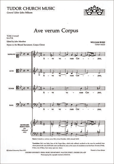 Ave Verum Corpus SATB Choral Sheet Music