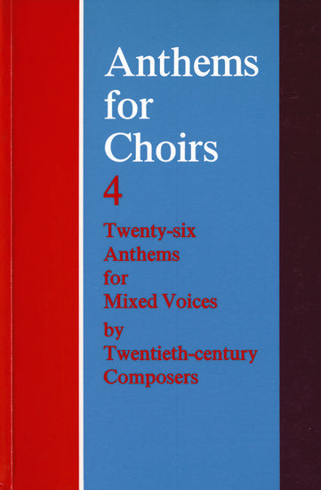 Anthems for Choirs 4 SATB Choral Sheet Music