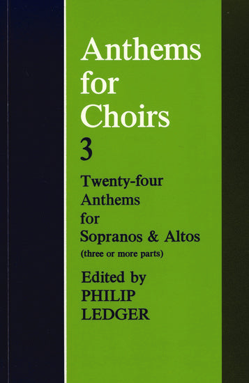 Anthems for Choirs 3 SSA Choral Sheet Music