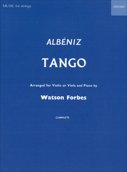 Tango for Violin or Viola and Piano - Albeniz Transcription