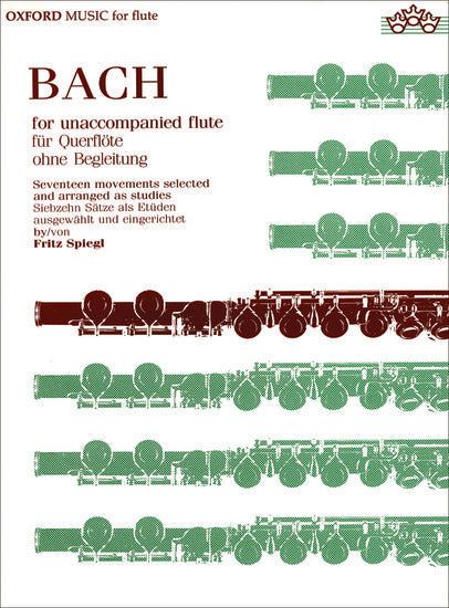 Bach Flute Sheet Music: Seventeen Movements from Sonatas, Partitas, and Suites
