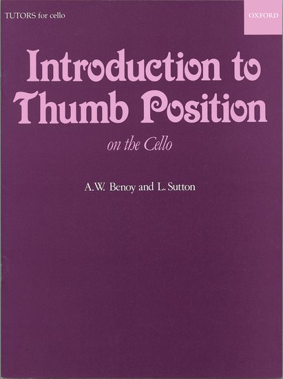An Introduction to Thumb Position - A. W. Benoy/L. Sutton - Cello Sheet Music and Method Book
