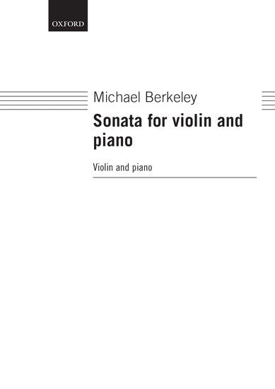 Sonata for Violin and Piano Sheet Music