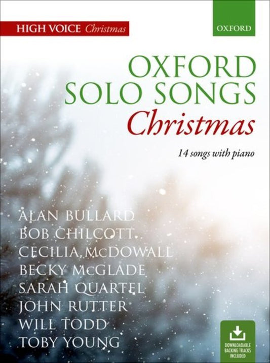 Oxford Solo Songs Christmas High Voice Bk/Ola Softcover Book (Vocal)