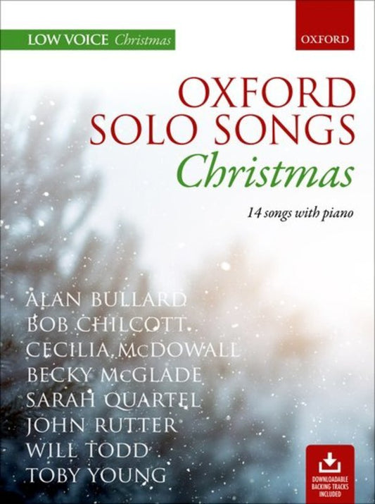 Oxford Solo Songs Christmas Low Voice Bk/Ola Softcover Book (Vocal)